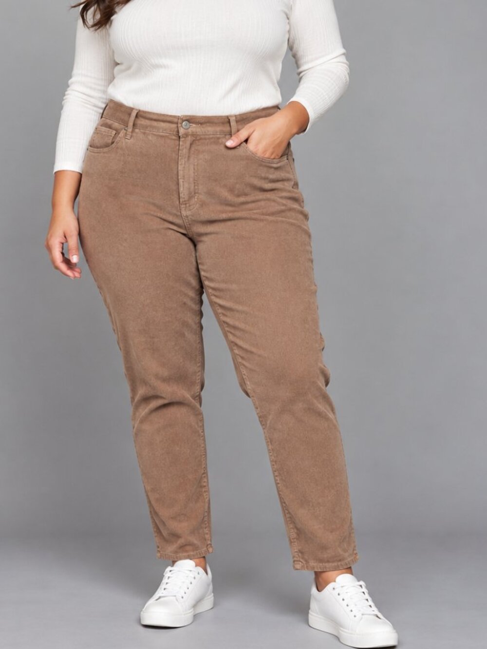 NWT Old Navy High-Rise Super Skinny Corduroy Pants Dusty Rose, Size 16 Tall